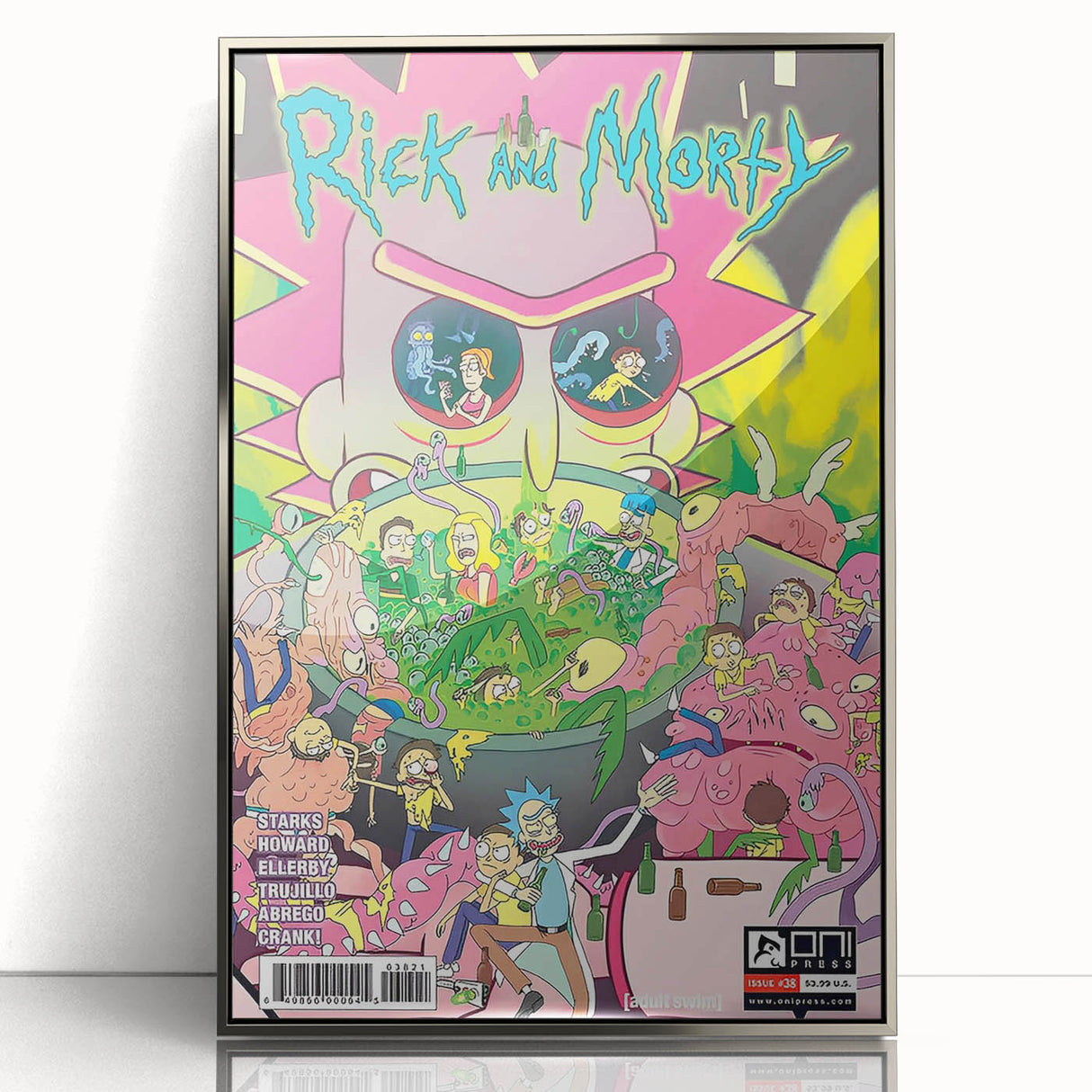 Vintage Comics Wall Art – Rick and Morty Retro Sci-Fi Poster