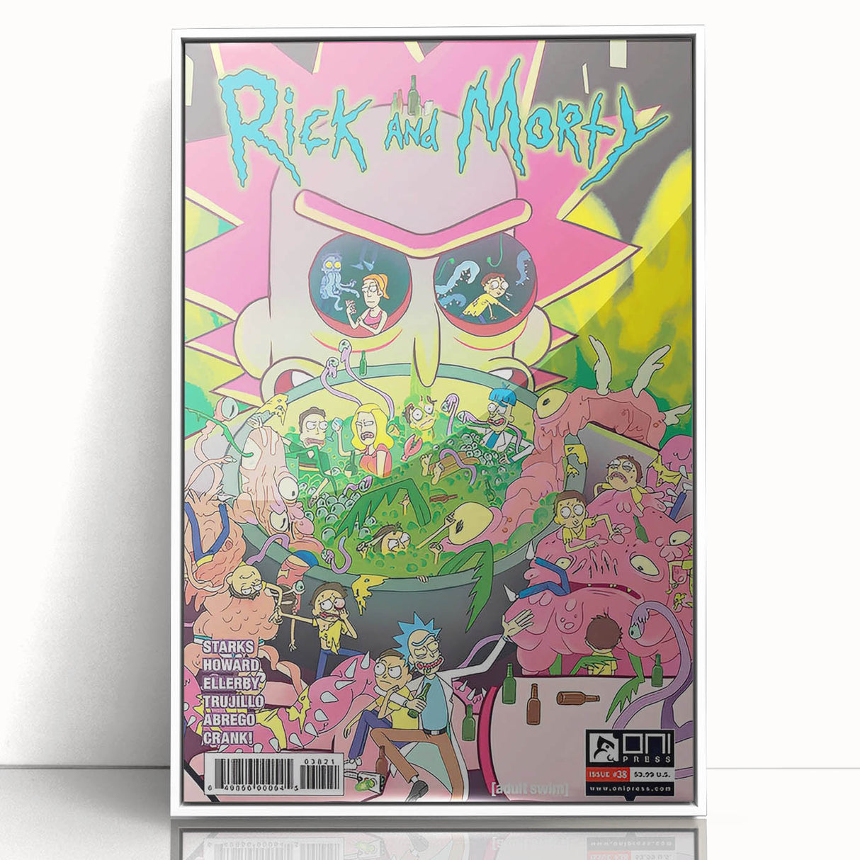 Vintage Comics Wall Art – Rick and Morty Retro Sci-Fi Poster