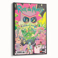 Vintage Comics Wall Art – Rick and Morty Retro Sci-Fi Poster