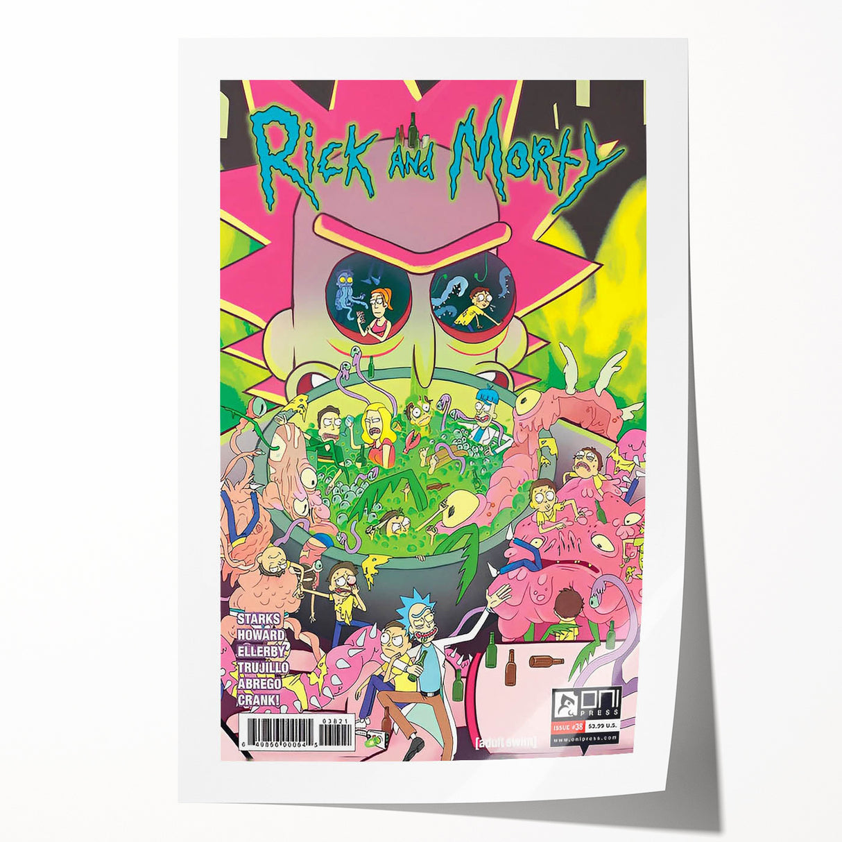 Vintage Comics Wall Art – Rick and Morty Retro Sci-Fi Poster