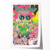Vintage Comics Wall Art – Rick and Morty Retro Sci-Fi Poster