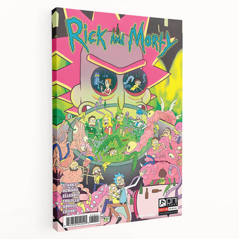 Vintage Comics Wall Art – Rick and Morty Retro Sci-Fi Poster