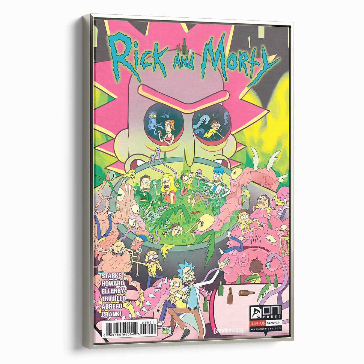 Vintage Comics Wall Art – Rick and Morty Retro Sci-Fi Poster
