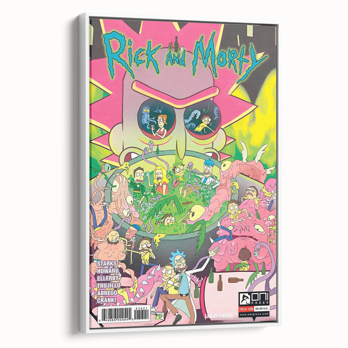 Vintage Comics Wall Art – Rick and Morty Retro Sci-Fi Poster