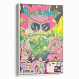Vintage Comics Wall Art – Rick and Morty Retro Sci-Fi Poster