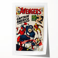 Vintage Comics Wall Art – The Avengers Retro Superhero Poster