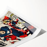 Vintage Comics Wall Art – The Avengers Retro Superhero Poster