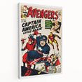 Vintage Comics Wall Art – The Avengers Retro Superhero Poster