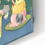 Vintage Comics Wall Art – Tom and Jerry Ice Cream Retro Poster