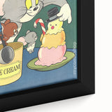 Vintage Comics Wall Art – Tom and Jerry Ice Cream Retro Poster