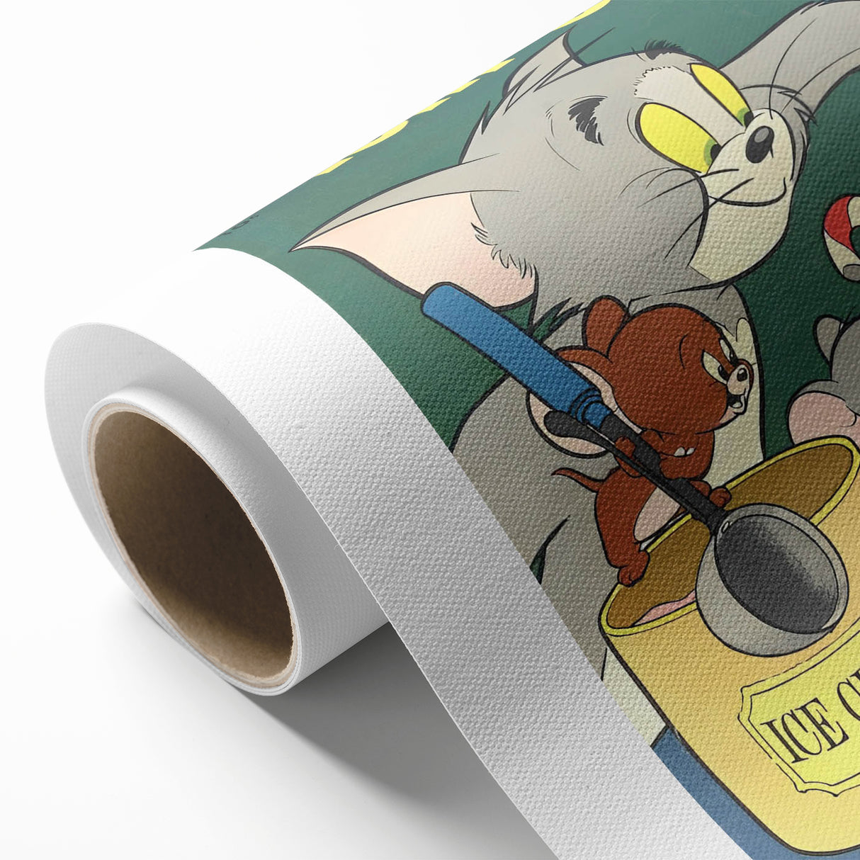 Vintage Comics Wall Art – Tom and Jerry Ice Cream Retro Poster