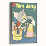 Vintage Comics Wall Art – Tom and Jerry Ice Cream Retro Poster