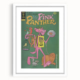Vintage Comics Wall Art – The Pink Panther Retro Cartoon Poster