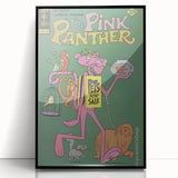 Vintage Comics Wall Art – The Pink Panther Retro Cartoon Poster