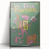 Vintage Comics Wall Art – The Pink Panther Retro Cartoon Poster