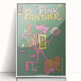 Vintage Comics Wall Art – The Pink Panther Retro Cartoon Poster
