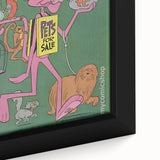 Vintage Comics Wall Art – The Pink Panther Retro Cartoon Poster