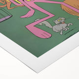 Vintage Comics Wall Art – The Pink Panther Retro Cartoon Poster