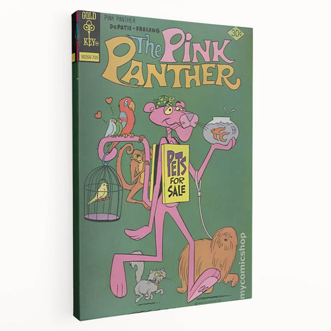 Vintage Comics Wall Art – The Pink Panther Retro Cartoon Poster