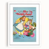 Vintage Comics Wall Art – Alice in Wonderland Retro Poster
