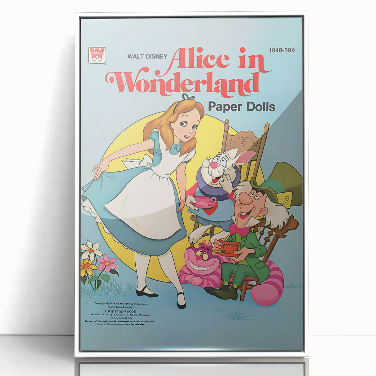 Vintage Comics Wall Art – Alice in Wonderland Retro Poster
