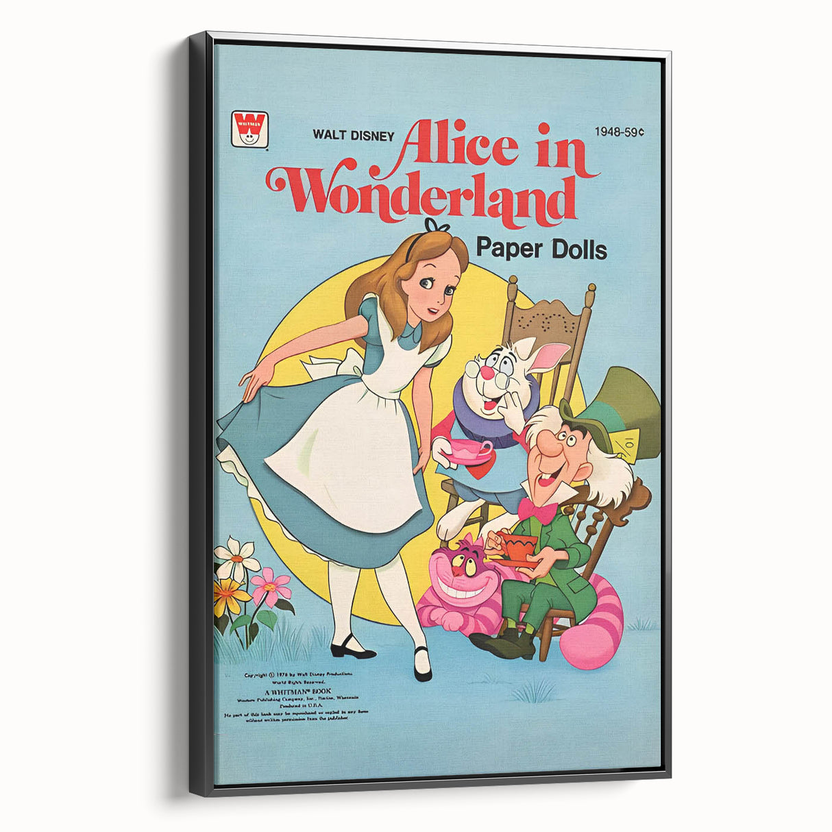 Vintage Comics Wall Art – Alice in Wonderland Retro Poster