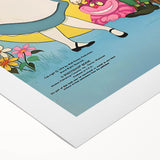 Vintage Comics Wall Art – Alice in Wonderland Retro Poster