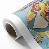 Vintage Comics Wall Art – Alice in Wonderland Retro Poster