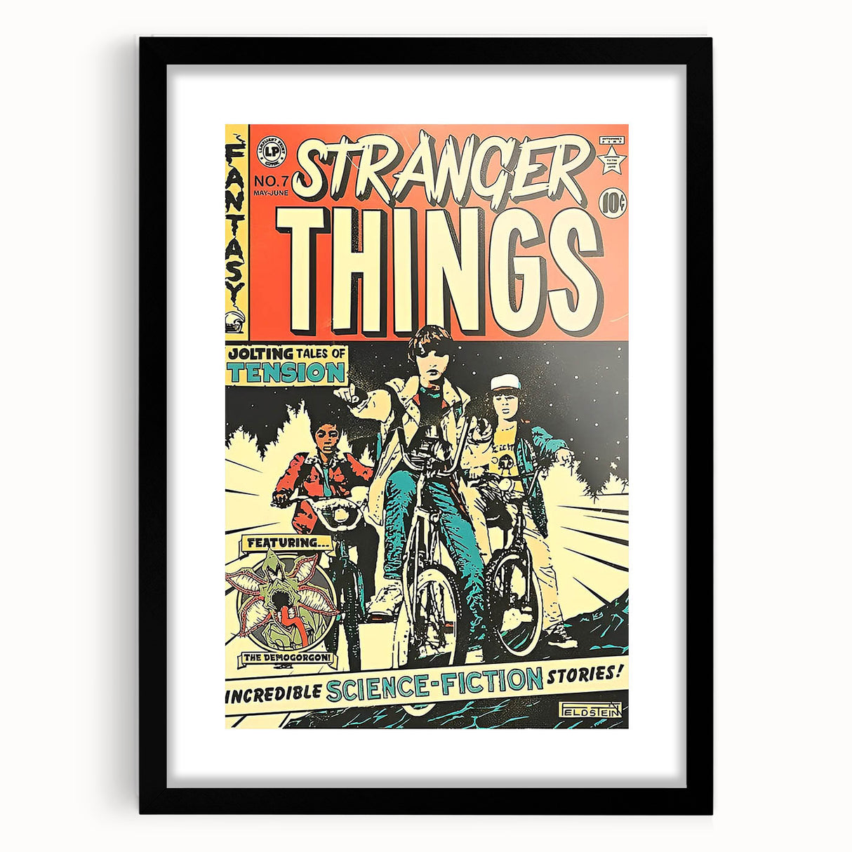 Vintage Comics Wall Art – Stranger Things Retro Sci-Fi Poster