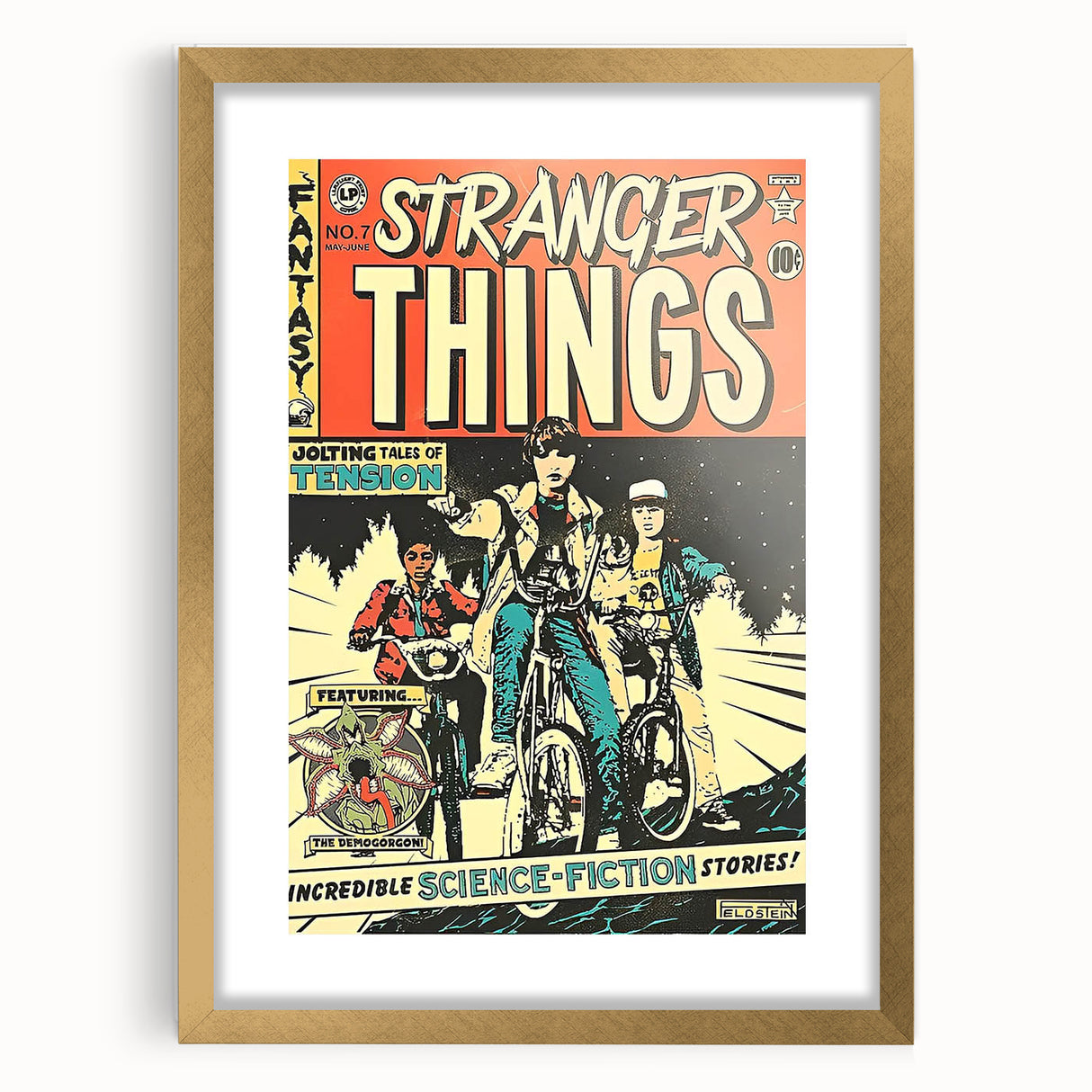 Vintage Comics Wall Art – Stranger Things Retro Sci-Fi Poster