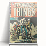 Vintage Comics Wall Art – Stranger Things Retro Sci-Fi Poster