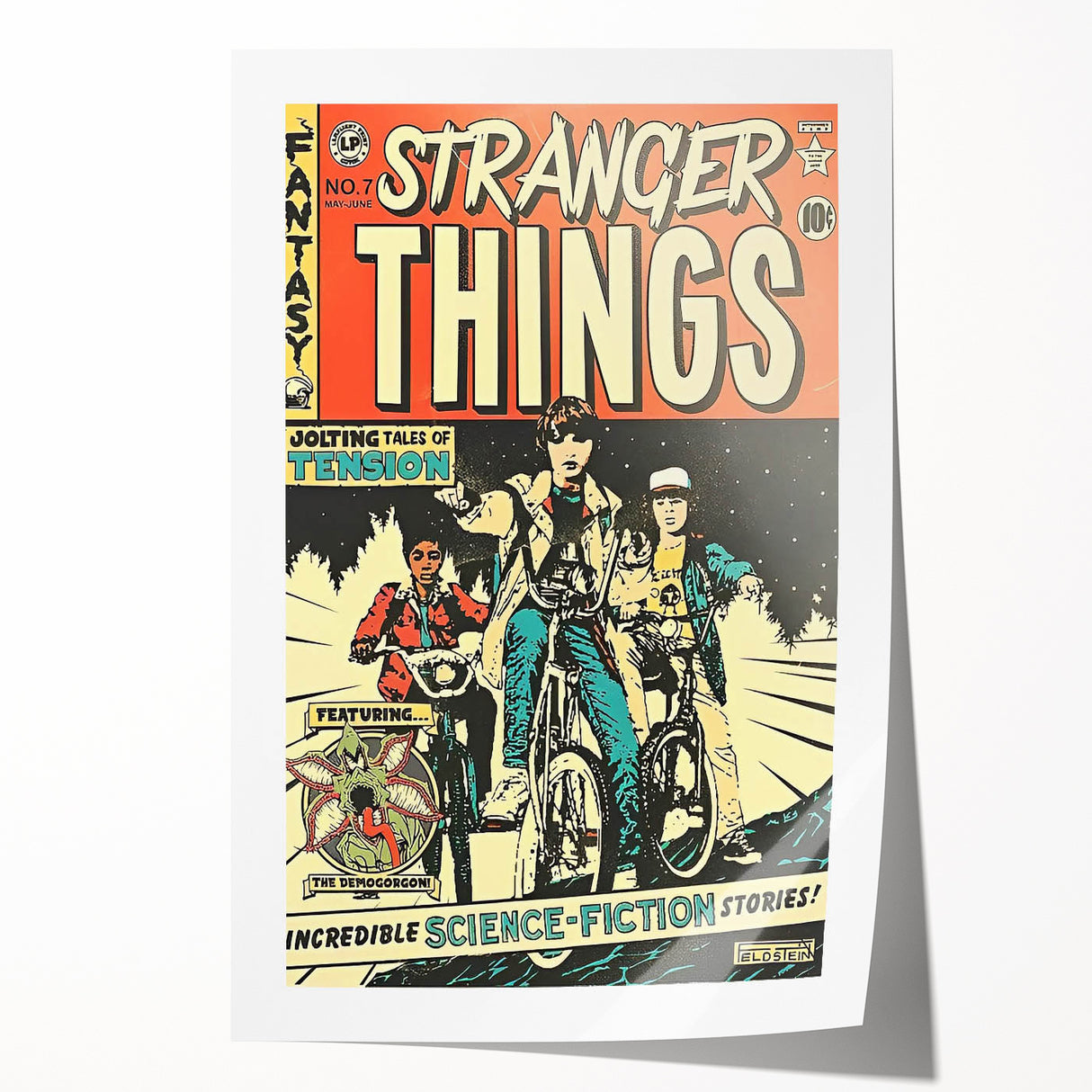 Vintage Comics Wall Art – Stranger Things Retro Sci-Fi Poster