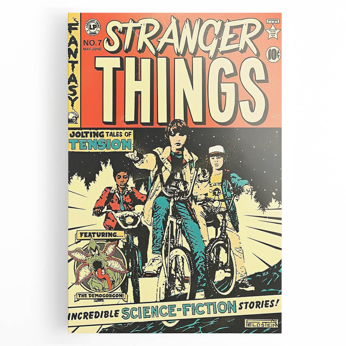 Vintage Comics Wall Art – Stranger Things Retro Sci-Fi Poster