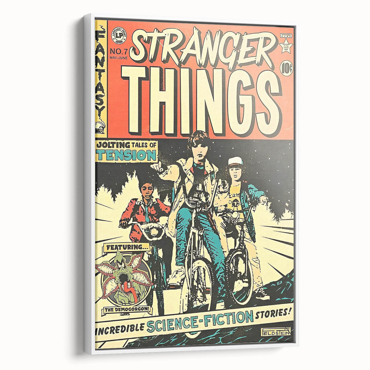 Vintage Comics Wall Art – Stranger Things Retro Sci-Fi Poster