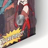 Vintage Comics Wall Art – The Incredibles Retro Superhero Poster