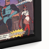 Vintage Comics Wall Art – The Incredibles Retro Superhero Poster