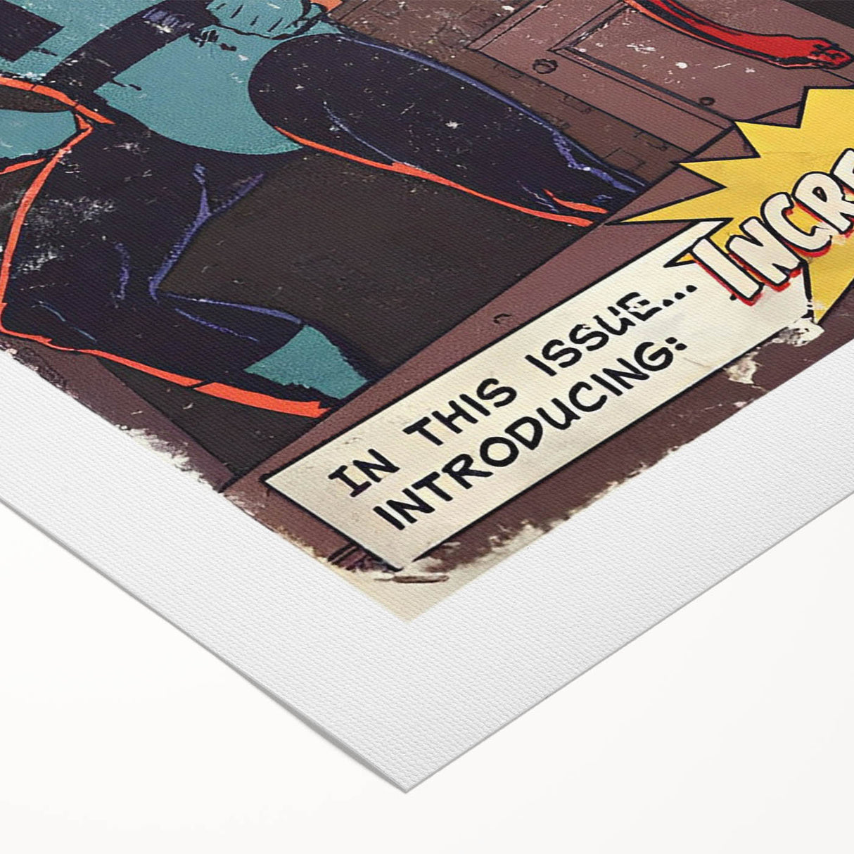 Vintage Comics Wall Art – The Incredibles Retro Superhero Poster