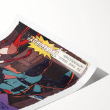 Vintage Comics Wall Art – The Incredibles Retro Superhero Poster