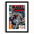Vintage Comics Wall Art – Black Widow Retro Superhero Poster