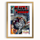 Vintage Comics Wall Art – Black Widow Retro Superhero Poster
