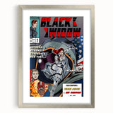 Vintage Comics Wall Art – Black Widow Retro Superhero Poster