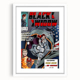 Vintage Comics Wall Art – Black Widow Retro Superhero Poster