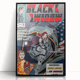 Vintage Comics Wall Art – Black Widow Retro Superhero Poster