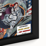Vintage Comics Wall Art – Black Widow Retro Superhero Poster