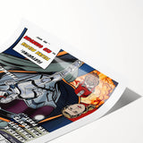 Vintage Comics Wall Art – Black Widow Retro Superhero Poster