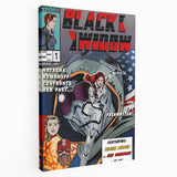 Vintage Comics Wall Art – Black Widow Retro Superhero Poster