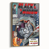 Vintage Comics Wall Art – Black Widow Retro Superhero Poster