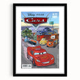 Vintage Comics Wall Art – Disney Pixar Cars Retro Racing Poster