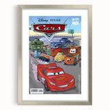 Vintage Comics Wall Art – Disney Pixar Cars Retro Racing Poster