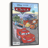 Vintage Comics Wall Art – Disney Pixar Cars Retro Racing Poster